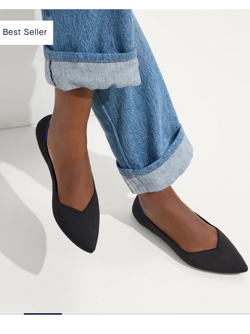 Rothy's Black and Blue Women's Flats